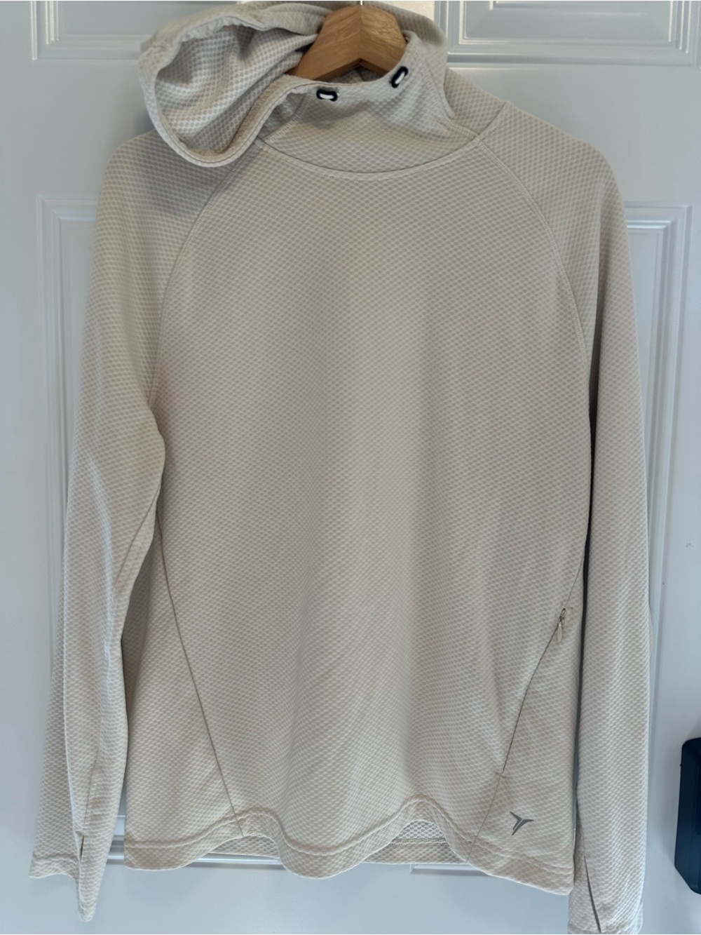 Old Navy Cream Textured Hooded Women's Sweater activewear